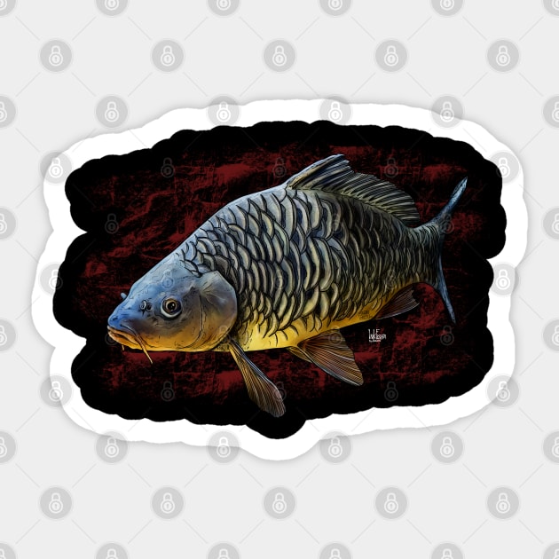 Fully carp Sticker by Sandarmi